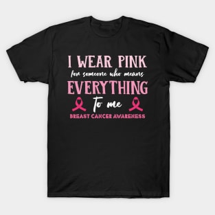 Wear Pink in Breast Cancer Awareness Month T-Shirt